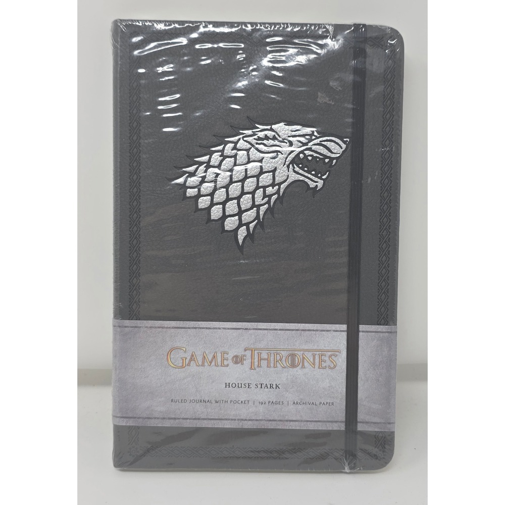 Game of Thrones House Stark Journal Black Sealed NWT Winter is Coming Dragon